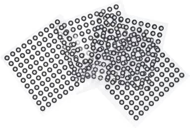 Revopoint Marcadores de digitalização 3D de 3,0 mm para scanners 3D, pontos de rastreamento 3D, adesivos de ponto de referência, marcadores difusos (500 pontos)