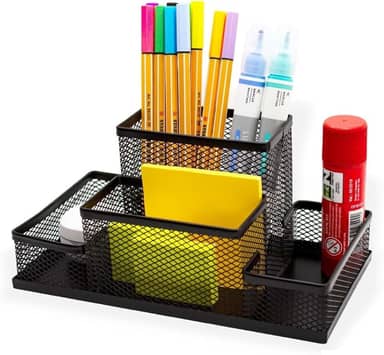 Porta Lapís Organizador Caneta Clips Lembrete Aramado Escritorio Treco Material Objeto
