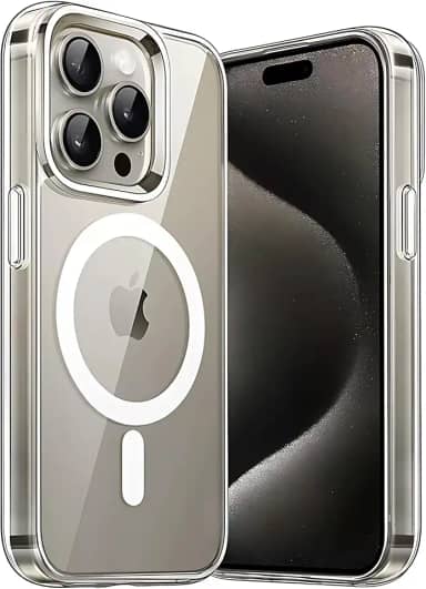 Capa Mag-safe para [iPhone 15 Pro MAX] Capinha Magnetica Premium com [Proteção de Camera] Clear Case [Anti-Amarelamento], Compatível com MagSafe, Transparente e Resistente a Riscos e Anti Impacto