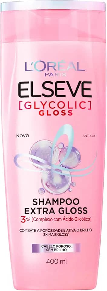 Elseve Haircare, Shampoo L'Oréal Paris Glycolic Gloss, 400ML