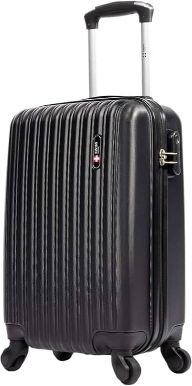 Mala de viagem bordo pequena 10kg Londres Swiss Move Preto