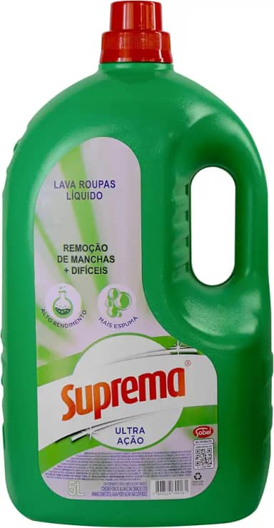 Suprema Lava Roupas Ultra Ação 5L Verde