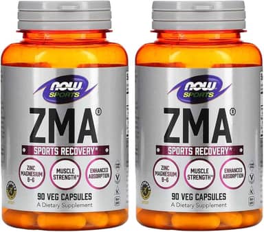 Now Foods ZMA Zinco Magnésio 800mg 90Caps 2 unidades Produto Importado