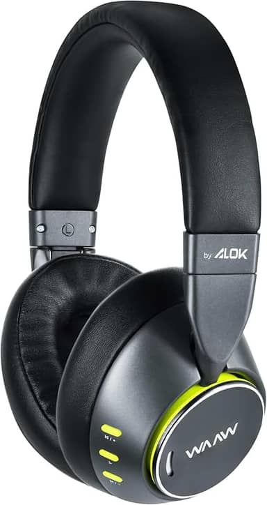 WAAW by ALOK Fone de Ouvido SENSE 210 Bluetooth Over Ear com Conectividade P2 e Bateria de Até 40 Horas