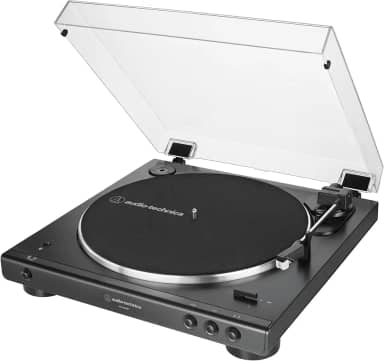 Toca-Discos Audio-Technica Sem Fio com acionamento automático por correia (Belt-Drive) AT-LP60XBT-BK, Preto, Bivolt 120/240V