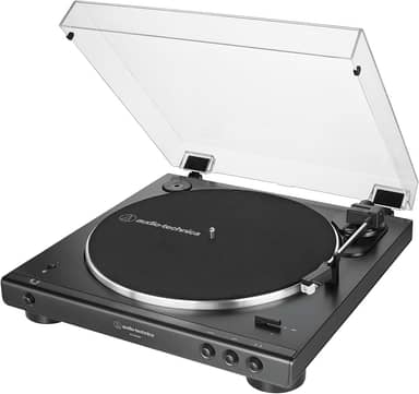 Toca-Discos Audio-Technica Sem Fio com acionamento automático por correia (Belt-Drive) AT-LP60XBT-BK, Preto, Bivolt 120/240V