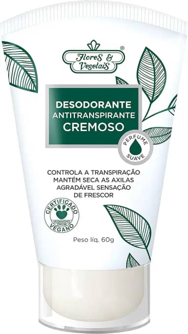 Desodorante Antitranspirante Cremoso Flores & Vegetais