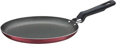 Panquequeira/tapioqueira Em Alumínio Com Revestimento Interno Antiaderente Starflon T1 Ø22 Cm Tramontina Vermelha 22 Cm