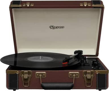 Raveo Vitrola Sonetto Volare com Conexão Bluetooth, USB Reproduz e Grava, Rádio FM, Saída Auxiliar e Bivolt