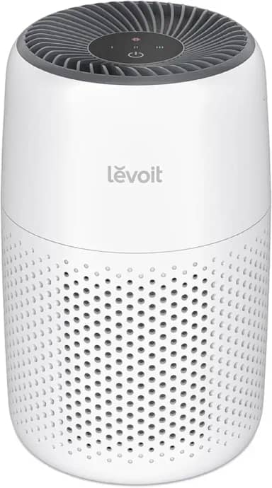 LEVOIT Purificador de ar para quarto doméstico, filtro de ar HEPA ultra silencioso com esponja de fragrância e 3 velocidades para dormir melhor, alergias, poeira, odor, animais de estimação, fumaça,