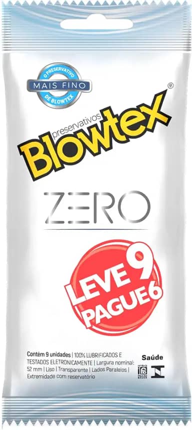 Blowtex Preservativo Zero Leve 9 Pague 6 unidades