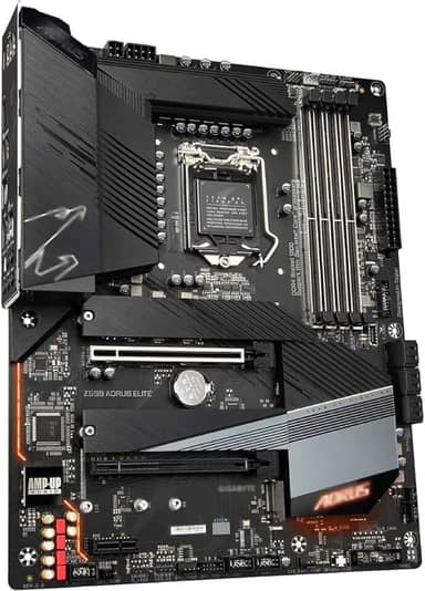 Placa-Mãe Z590 A Elite - ATX LGA1200 Z590 com Triple M.2, PCIe 4.0 e Rede 2.5GbE