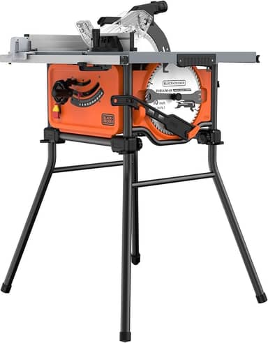 BLACK+DECKER Serra de Bancada 254mm, Potência 1800W, com Guia de Corte, BES71800TSS, 110V