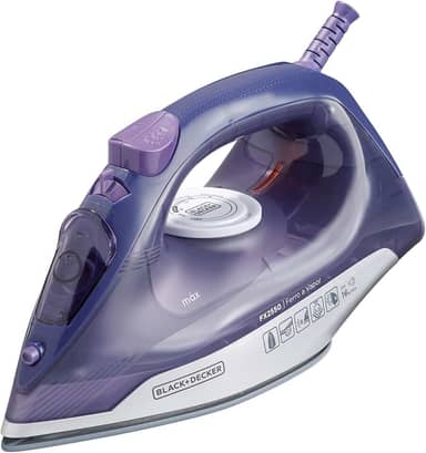 BLACK+DECKER Ferro de Passar Roupa à Seco ou à Vapor, Com Base Ceramic Gliss, Potência de 2000W, Modelo FX2550, 220V