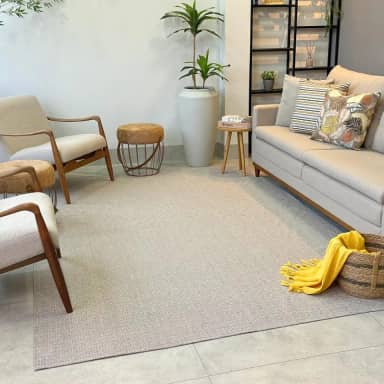 Tapete Retangular para Sala, 200x300cm, Felpa Baixa, Antiderrapante, Decorativo (Nude Mesclado)