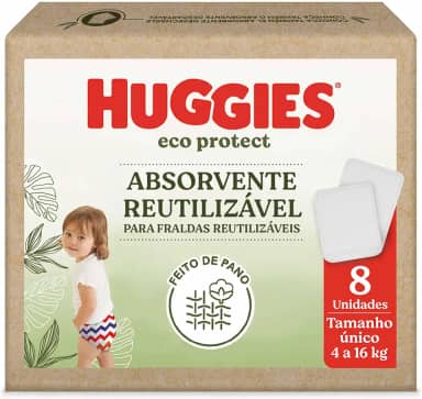 Huggies Absorvente Reutilizável p/Fralda Eco Protect - 8 un