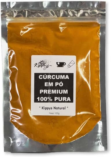 Cúrcuma em pó 100% pura - 100g | Kippys Natural