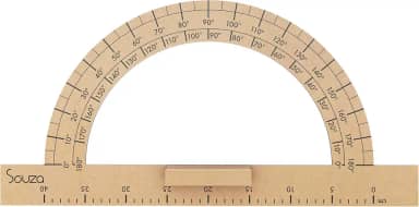 Transferidor 180º, Souza & Cia, 2935, MDF