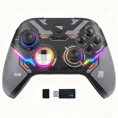 Controle Xbox Sem Fio Universal - Compatível com Xbox Series S, Xbox Series X, Xbox One e PC,Gatilhos Lineares, Botões Traseiros Programáveis, Vibração Intensa, Bateria 1000mAh com até 15 Horas