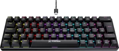 Teclado Gamer Mecânico Fortrek Gravity 65 Compact Preto Switch Outemu Red