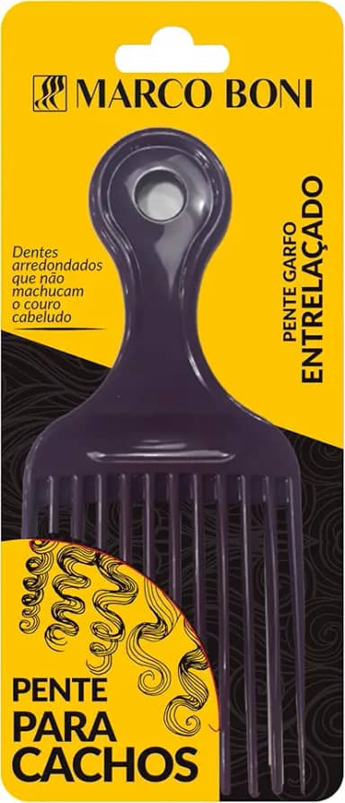 Marco Boni, Pente Garfo Entrelaçado para Cachos, 1545, Cores Sortidas, 1 unidade