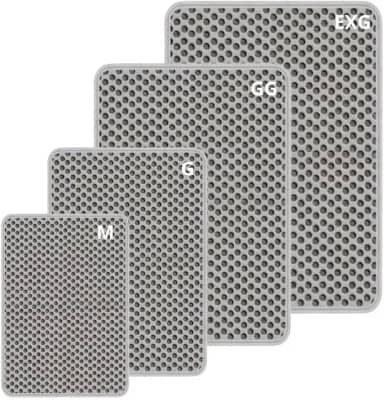 Genérico Tapete Coletor de Areia Higiênico para Gatos Limpa Patas (100x68cm, Cinza, 1 Unidade)