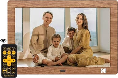 KODAK Moldura digital de 20 cm com controle remoto, moldura digital de tela HD de 1280 x 800 IPS, rotação automática, fácil de operar, programável, ligar/desligar, sem Wi-Fi