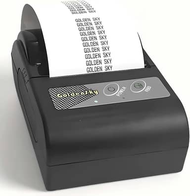 Mini Impressora Goldensky Térmica Portátil 58mm Bluetooth Sem Fio Compatível com Celular ou Computador (MTP 58)