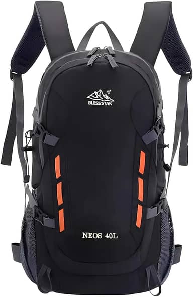 Mochila Viagem Caminhada Trekking Acampamento Resistente Masculina Feminina 40L (Preto)