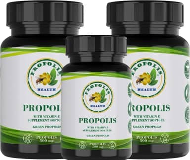 PRÓPOLIS VERDE EM CÁPSULAS - PRÓPOLIS VERDE COM VITAMINA E - CÁPSULA 1000MG POR DIA - PROTEJA VOCÊ E SUA FAMÍLIA 300-150 dias de Suplemento