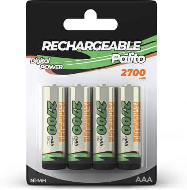 Pilha Recarregável AAA Palito 2700mah 1.2v Kit com 4 Unidades