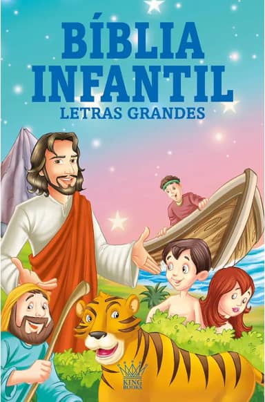 Bíblia Infantil - Letras Grandes - Capa Almofadada