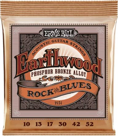 ENCORDOAMENTO 010-052 P/ VIOLAO ACO EARTHWOOD ROCK AND BLUES (G LISA) PHOPHOR BRONZE P02151 ERNIE BALL