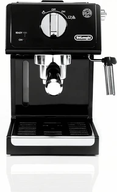 De'Longhi ECP3120 15 bar máquina de espresso com sistema cappuccino avançado, 24,4 x 18,2 x 30,1 cm, preto/aço inoxidável
