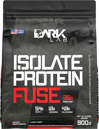 Isolate Protein Fuse Dark Lab, 900g, Chocolate, Suporte Muscular