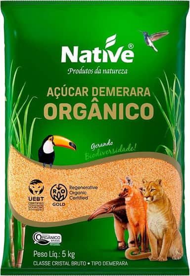Açúcar Demerara Orgânico 5Kg Native