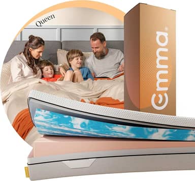 Colchão Queen Emma Duo Comfort - 10 anos de garantia, conforto ortopédico dupla face -158x198cm