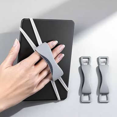 Pacote com 2 alças de mão confortáveis para Kindle e Tablets, acessórios Kindle para leitura na cama, suporte seguro e leve para tablet de 4,7 a 8 polegadas / Paperwhite/Kobo/Oasis/E-Book/telefone