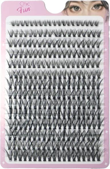 Cílios Postiços Tufinho 30d 0,07 D 8-15mm Mix, 266 Unidades