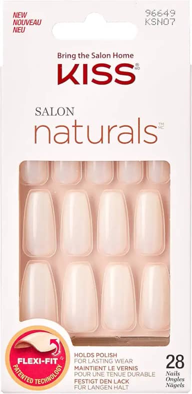 Unha Salon Natural Bailarina, KISS NEW YORK, Natural