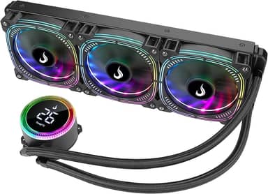 Water Cooler 360mm | Rise Mode | Aura Ice Black Argb