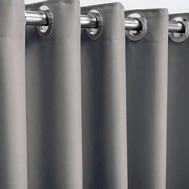 Cortina Blackout/Blecaute Em Tecido Corta Luz Para Sala, Quarto e Escritorio 3,00M x 2,50M | Admirare (3,00M X 2,50M, Cinza Escuro)