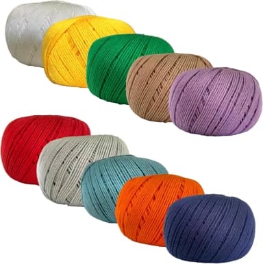 Kit 10 linha Amigurumi 254m Circulo cores a sua escolha