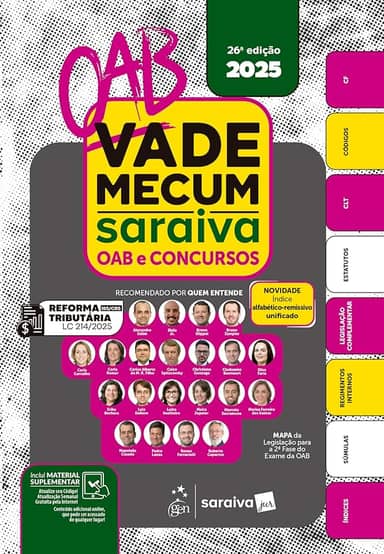 Vade Mecum Saraiva OAB e Concursos - 26ª Edição 2025