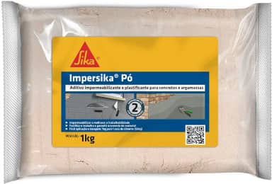 Sika - Impermeabilizante - ImperSika Pó cinza - Concreto e argamassa - Alta durabilidade – Saco 1kg