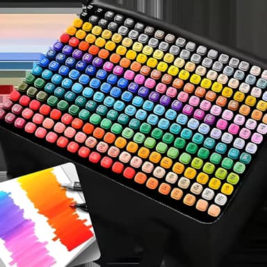 Kit De Canetinhas Touch Coloridas Ponta Dupla Com 48 Cores Para Desenho Lapis Marcador Profissional E Escolar Duas Pontas Hidrográfica De Alta Performance