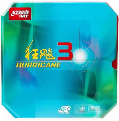 BestParts DHS Hurricane 3-NEO tênis de mesa borracha de pingue-pongue, 2,2 mm