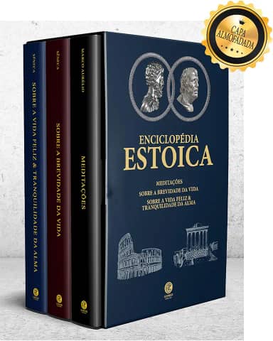 Biblioteca Estoica - Box com 3 Livros - Edição de Luxo Almofadada