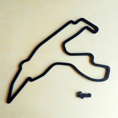 Quadro 3D Pista Spa/Decoração, F1, Fórmula 1 - Toque 3D