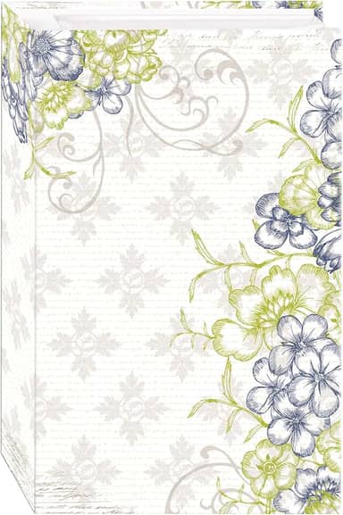 Álbum de fotos de 3 anéis com 504 compartimentos para fotos 10 x 15 cm, design Cobalt Breeze